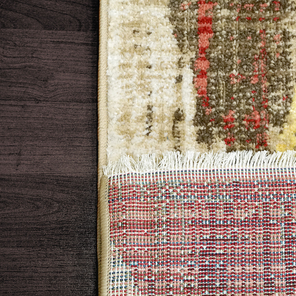 Dynamic Rugs Oxford Area Rug, Cream/Multi, 3.11x5.7