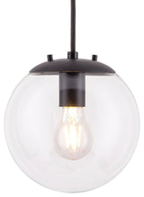 Sferra Pendant Light with Bulb, Black