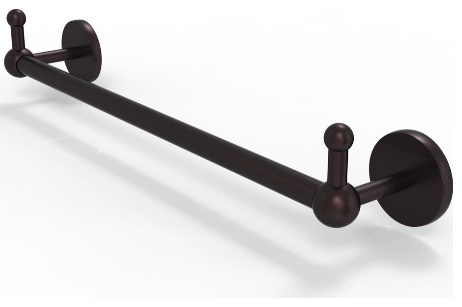 Prestige Skyline 18" Towel Bar with Integrated Hooks, Antique Bronze