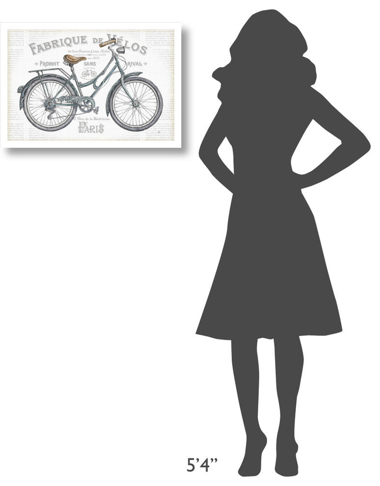 "Bicycles I" Digital Paper Print by Daphne Brissonnet, 26"x18"
