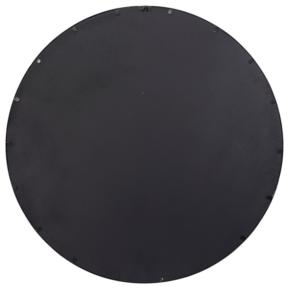 Refined Round Mirror, Black
