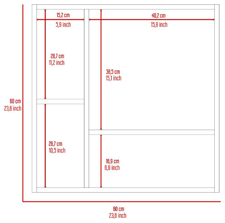 DEPOT E-SHOP Harbor Med. Cabinet, Mirror, 4 Shelves, Single Door, White