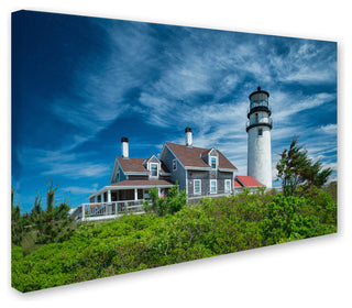Michael Blanchette Photography 'Cape Cod Light' Canvas Art, 19"x12"