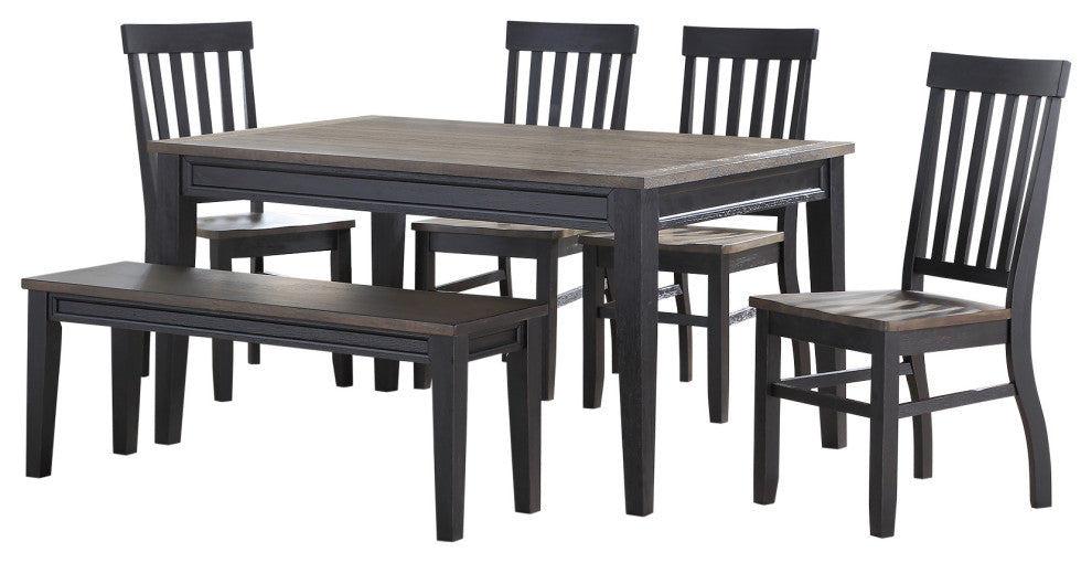 Raven Noir 6-Piece Dining Set