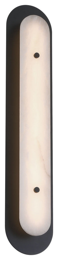 Tramore, Outdoor , 30", Powder Coat Black, Alabaster