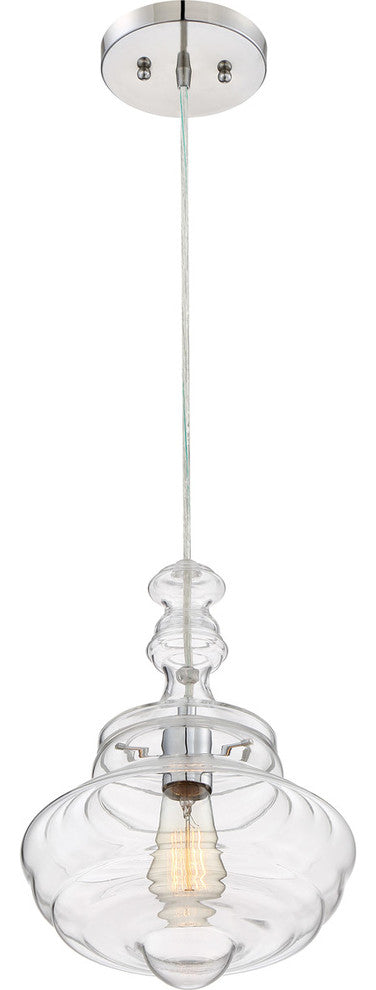 Quoizel QF2047C One Light Mini Pendant Morocco Polished Chrome