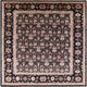 Ahgly Company Indoor Square Mid-Century Modern Area Rugs, 5' Square