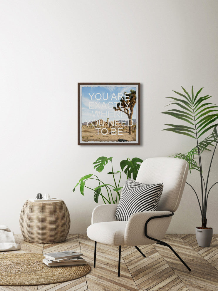 "Right Place" Framed Painting Print, 24x24