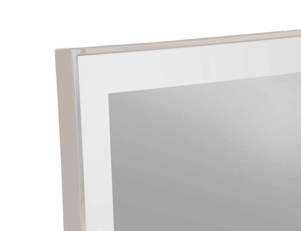 Modrest Cartier Modern White + Stainless Steel Mirror