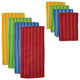 Primary Stripe Microfiber Towel and Cloth Set