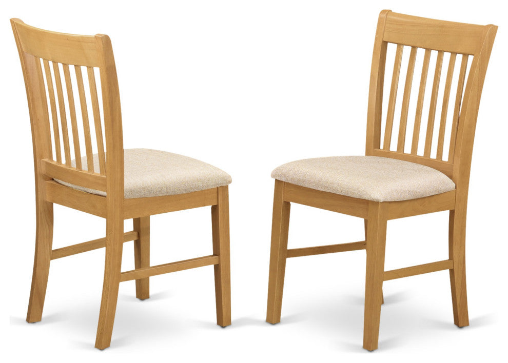 Cano5-Oak-C 5-Piece Table Set Dining Table And 4 Dining Chairs