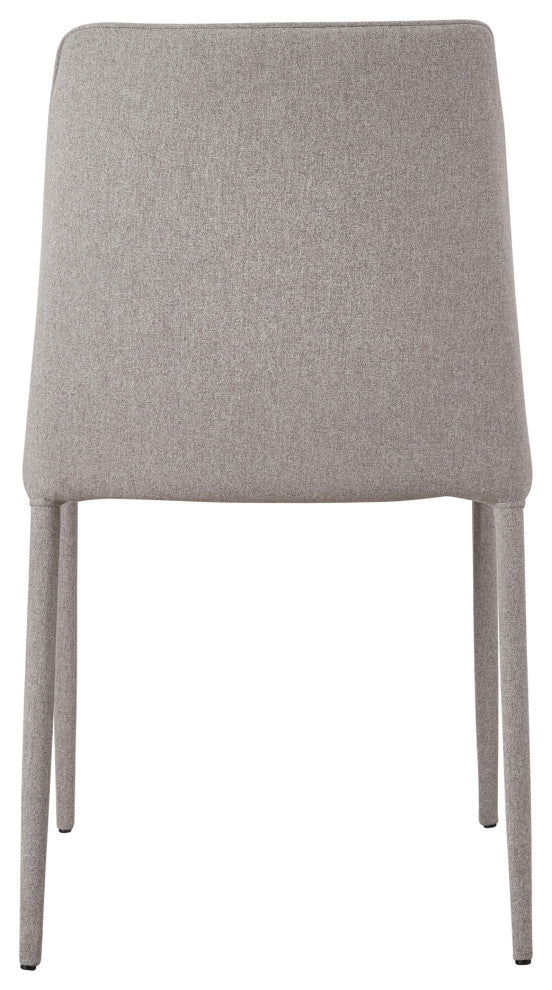 First of A Kind Nora Fabric Dining Chair Light Gray