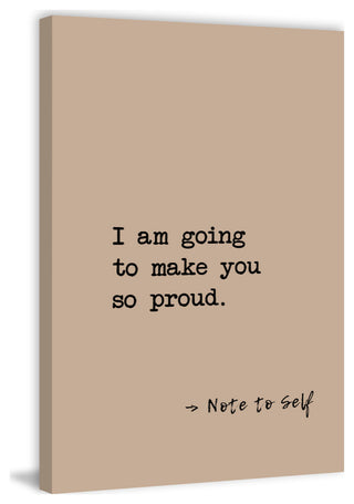 "Note to Self" Painting Print on Wrapped Canvas, 30x45