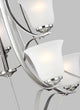 Generation Lighting Lighting 9-Light Chandelier, Brushed Nickel