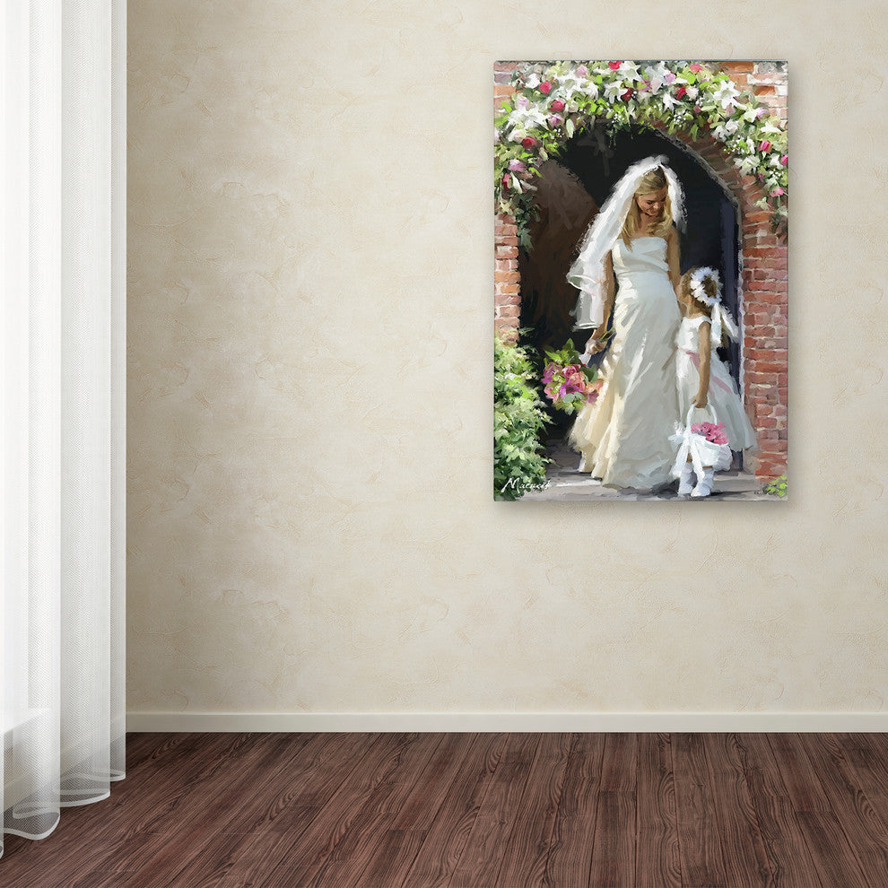 The Macneil Studio 'Bride and Bridesmaid' Canvas Art, 32"x22"