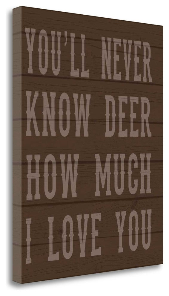 "Deer Love" By Tamara Robinson,Ready to Hang Giclee Print on Gallery Wrap Canvas