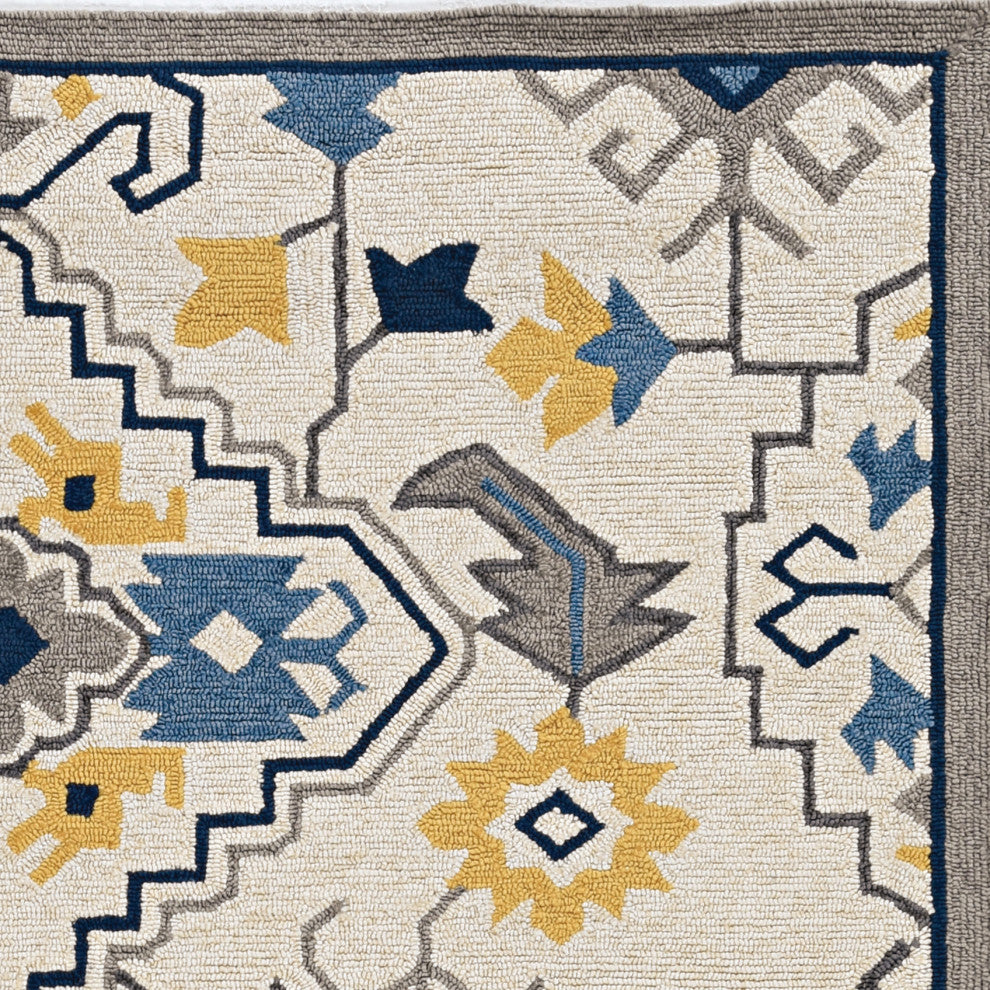 KAS Harbor 4205 Ivory Austin Area Rug, 8'x8' Round