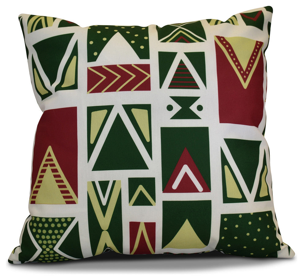 Merry Susan Pillow, White, 16"x16"