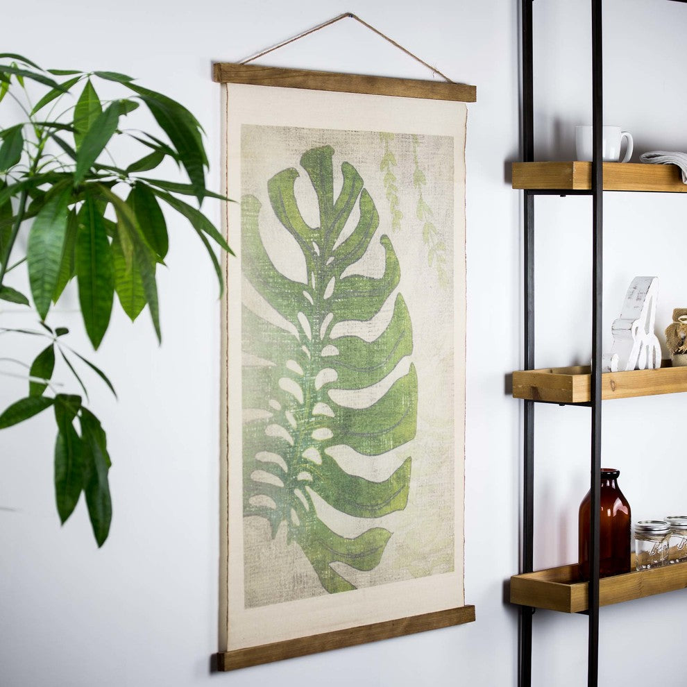 Vintage Wall Hanging Leaf Scroll Tapestry