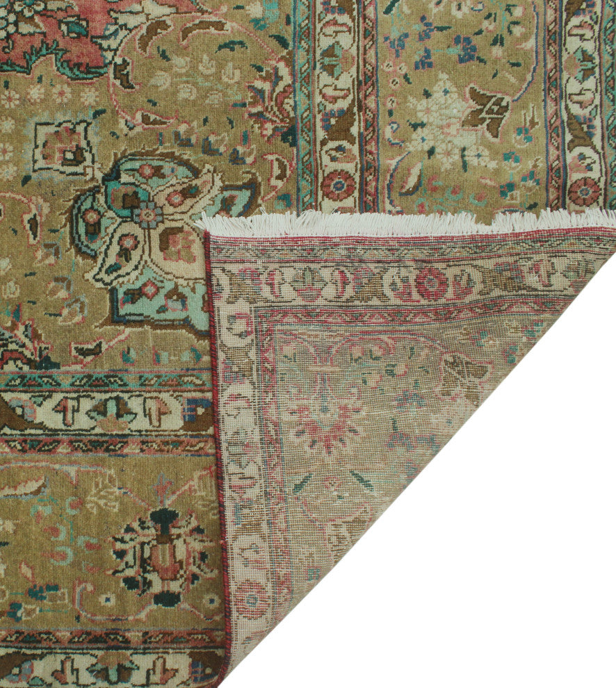 Fine Vintage Distressed Ashmath Red Rug
