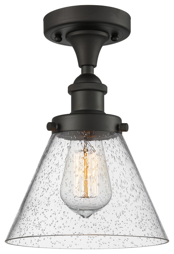 INNOVATIONS LIGHTING 916-1C-OB-G44 Large Cone 1 Light Semi-Flush Mount