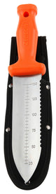 Deluxe Zenbori Soil Knife With Sheath And 6" Stainless Steel Serrated Blade
