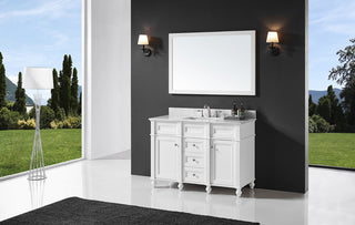 48" Single Bathroom Vanity Base, White
