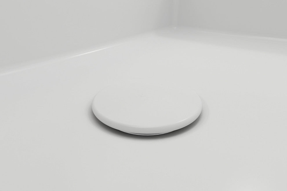 BOCCHI 1220-002 Fireclay Drain Cover for Kitchen Sink Strainers, Matte White