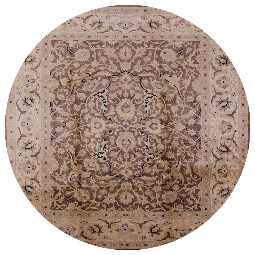 Ahgly Company Indoor Round Mid-Century Modern Area Rugs, 3' Round