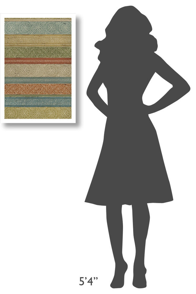 "Batik Stripes II" Digital Paper Print by Daphne Brissonnet, 18"x26"