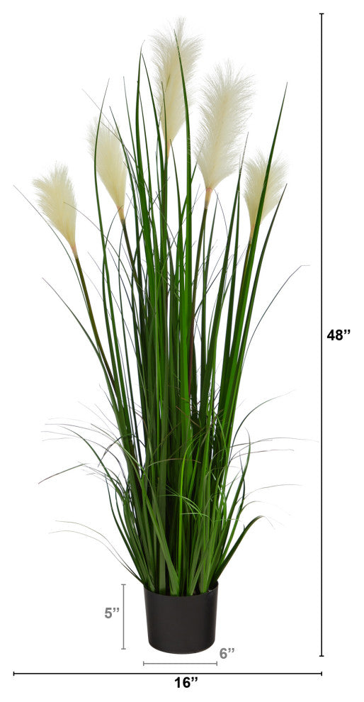 4' Plume Grass Artificial Plant