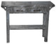 Barnwood Style Timber Peg 2-Drawer Sofa Table, Smokey Gray