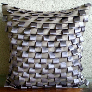 Musical Harmony, Gray Faux Suede Fabric 16"x16" Decorative Pillow Covers