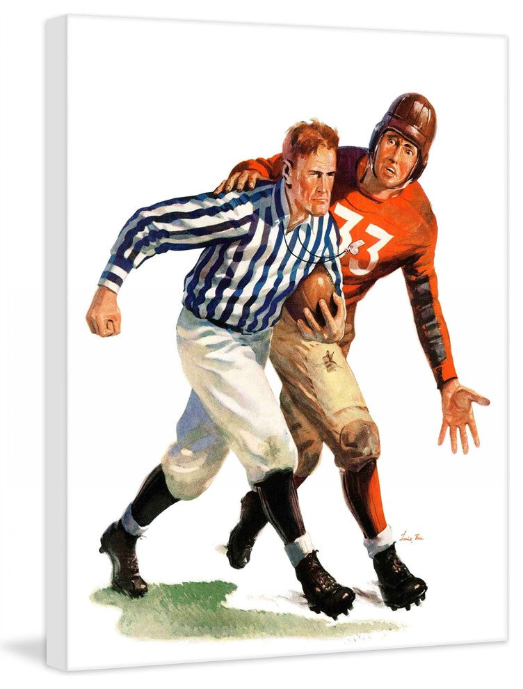 "But Ref!" Painting Print on Canvas by Lonie Bee