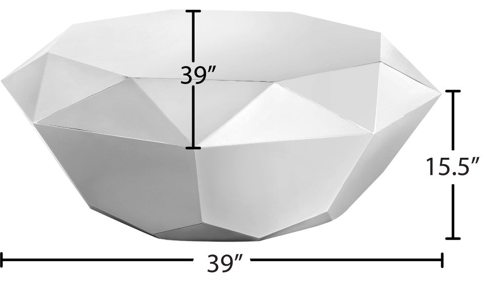 Gemma Coffee Table, Silver
