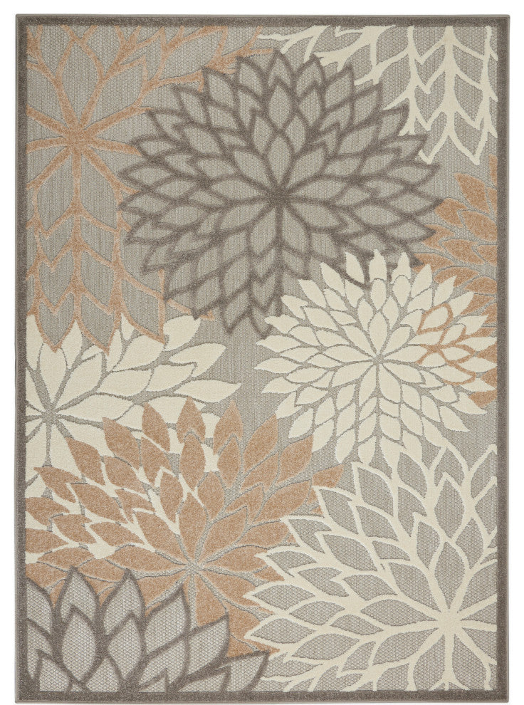 Nourison Aloha 3'6" x 5'6" Natural Tropical Rug