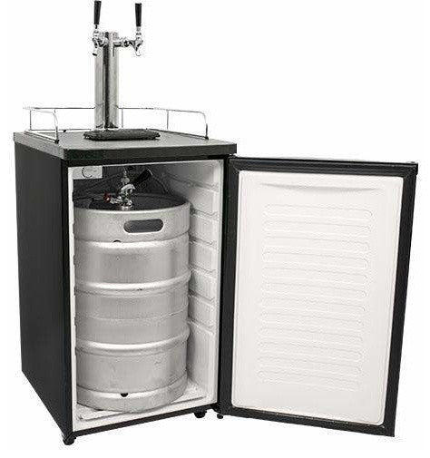 EdgeStar KC2000TWIN 20"W Dual Tap Kegerator for Full Size Kegs - Stainless