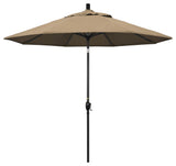 9' Aluminum Umbrella Push Tilt, Heather Beige