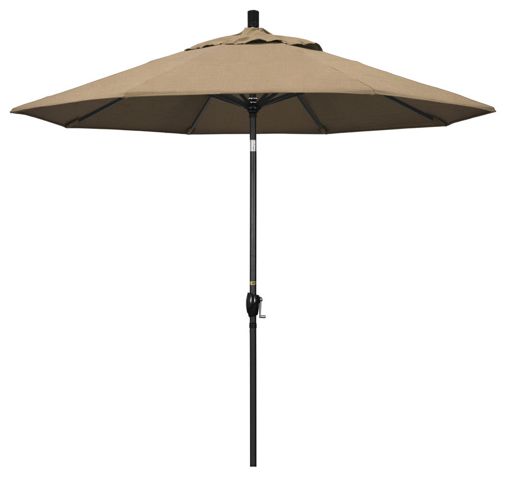 9' Aluminum Umbrella Push Tilt, Heather Beige