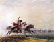 Alfred Jacob Miller Shoshone Woman Throwing a Lasso Gallery Wrapped Canvas Print
