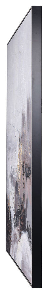 Abstract Blend Hand Painted Framed Contemporary Canvas Art