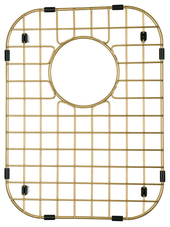 Sink Protector Matte Gold 304 Stainless Steel Sink Bottom Grid, 13x16