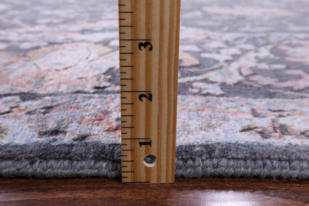 8' 1" X 10' 2" Persian Wool and Silk Handmade Rug Q7101