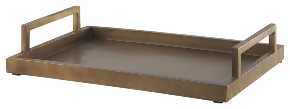 Shay Gold Aluminium Tray, Medium