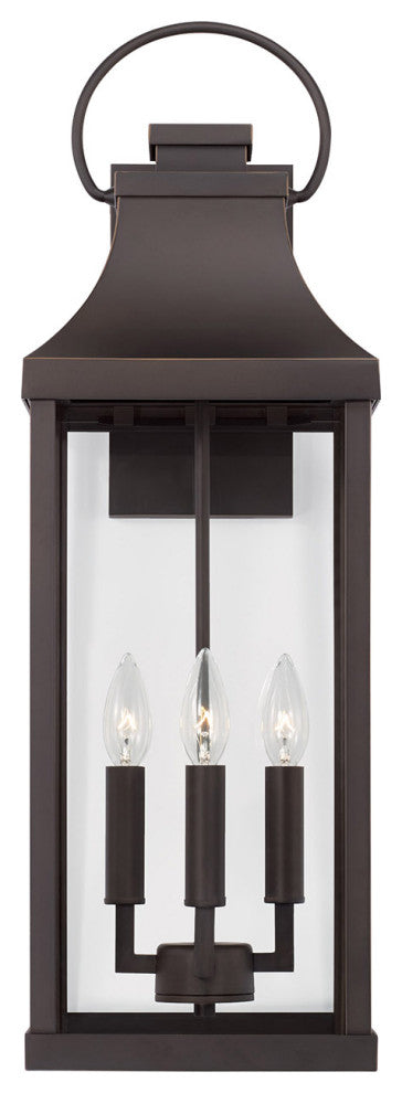 Capital Lighting 946441 Bradford 4 Light 27" Tall Outdoor Wall - Oiled Bronze