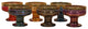 Set of 6 Bowls, Multicolor, Corona