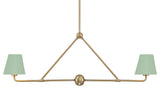 Crystorama Lighting Group XAV-B9302 Xavier 2 Light 42"W Linear - Vibrant Gold /
