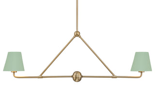 Crystorama Lighting Group XAV-B9302 Xavier 2 Light 42"W Linear - Vibrant Gold /