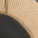 LeisureMod Ervilla Wicker Bar Stool With Black Powder Coated Frame, Black