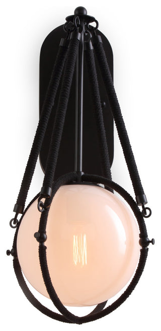 Voyager 1 Light Wall Sconce Matte Black